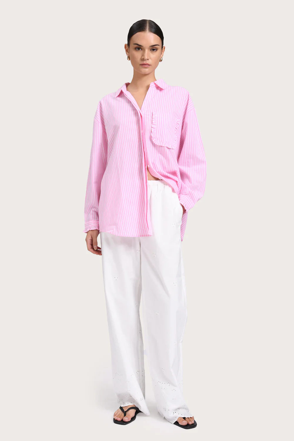 Alba Shirt - Pink Floss Stripe - Image 3