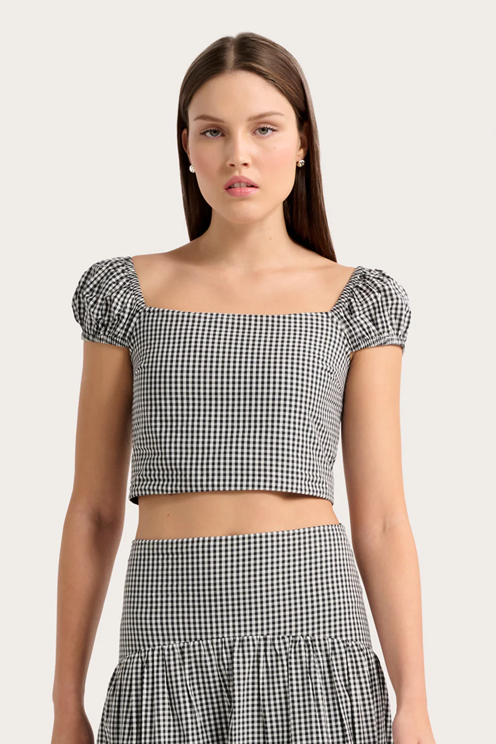 Alessandra Top - Noir Gingham