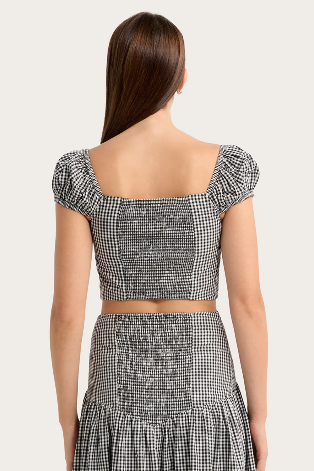 Alessandra Top - Noir Gingham - Image 4