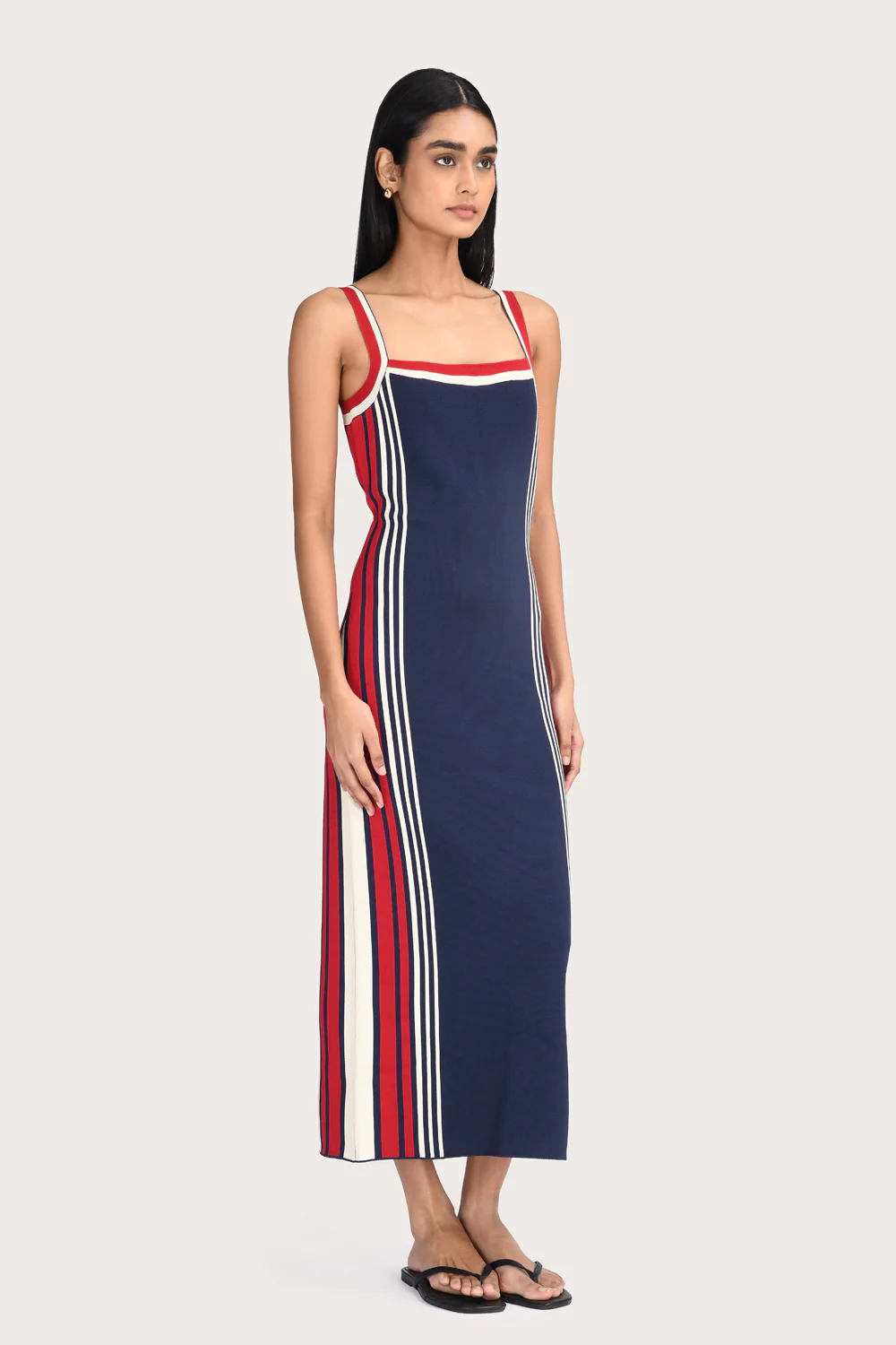 Alexa Knit Dress  - Navy - Image 3