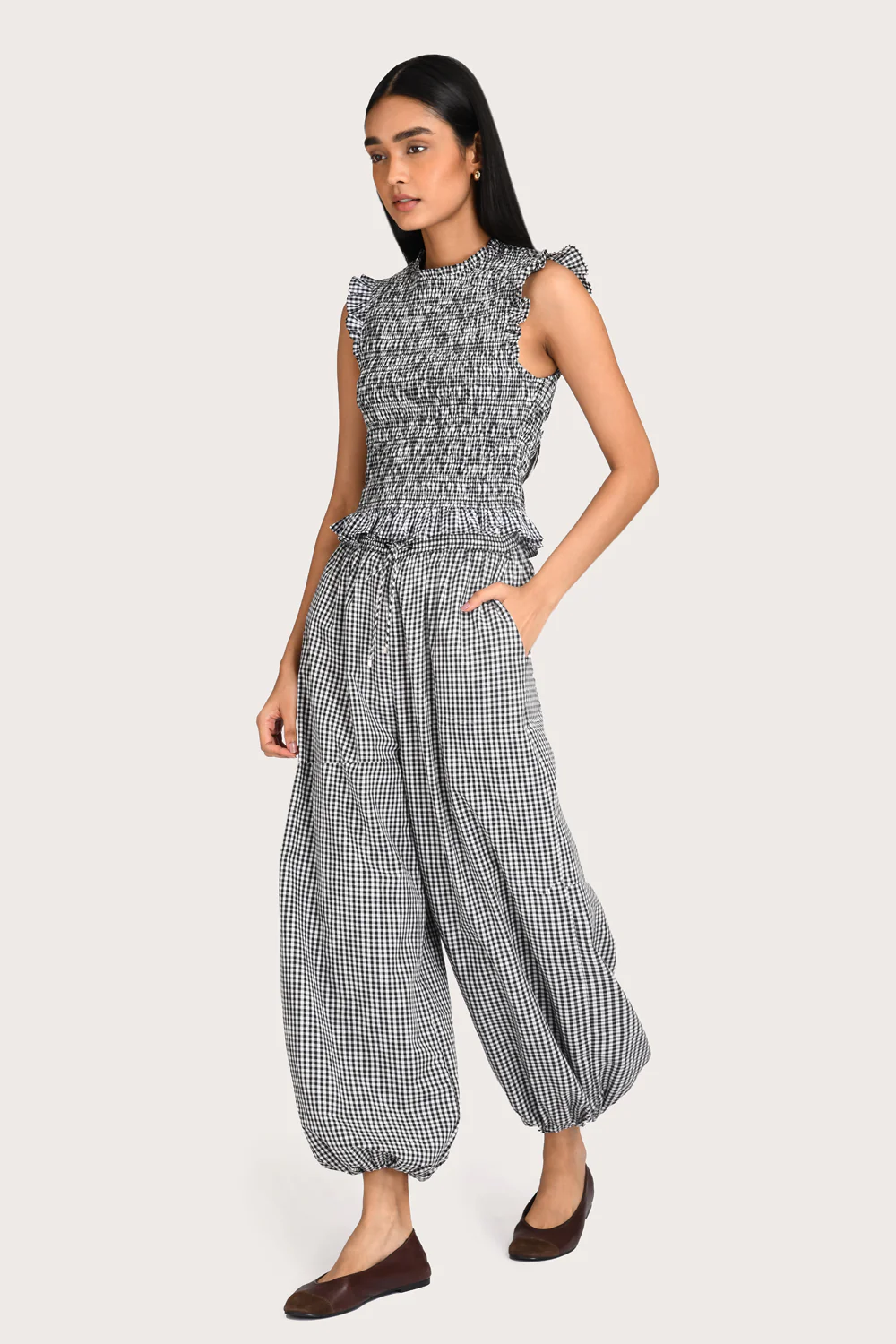 Alexis Pant - Noir Gingham - Image 3