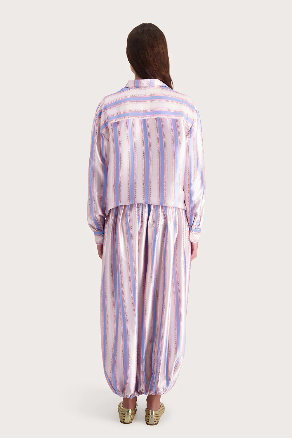 Amara Shirt - Cornflower Stripe - Image 4