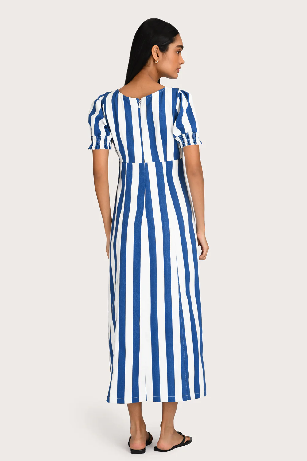 Elvira Dress - Lapis Stripe - Image 6