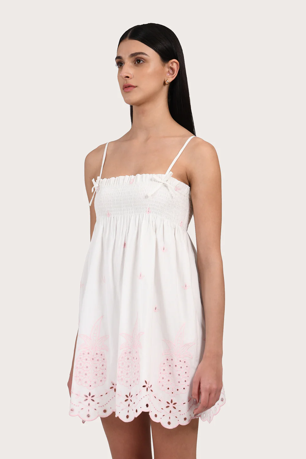 Arlo Mini Dress - White - Image 3