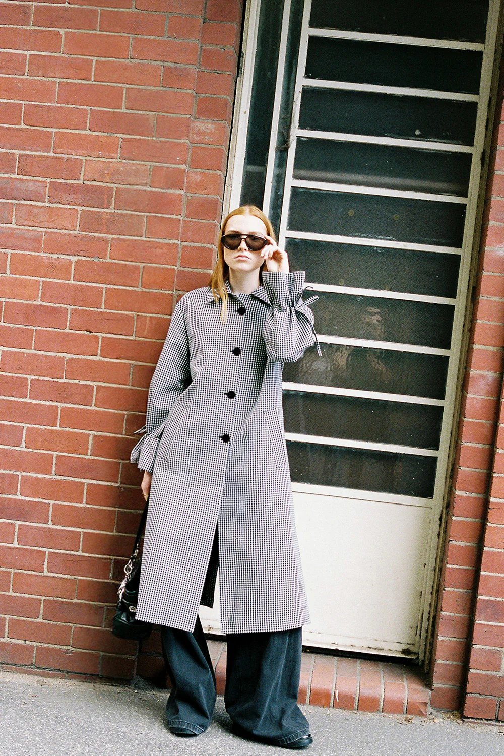 Bella Trench - Noir Gingham - Image 2