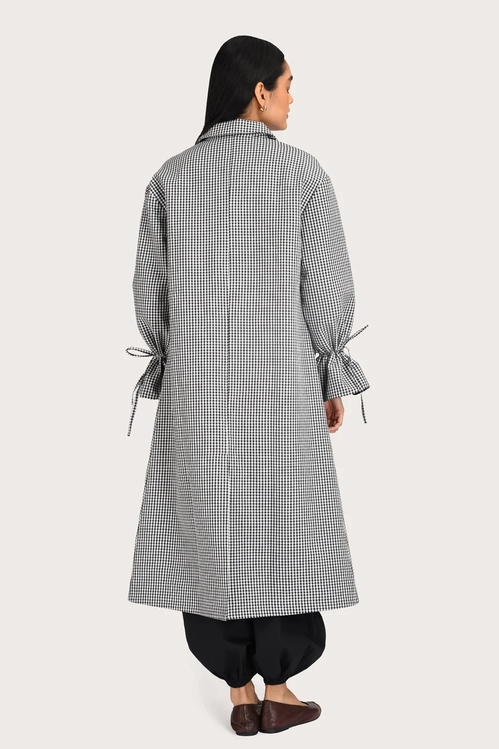 Bella Trench - Noir Gingham - Image 5