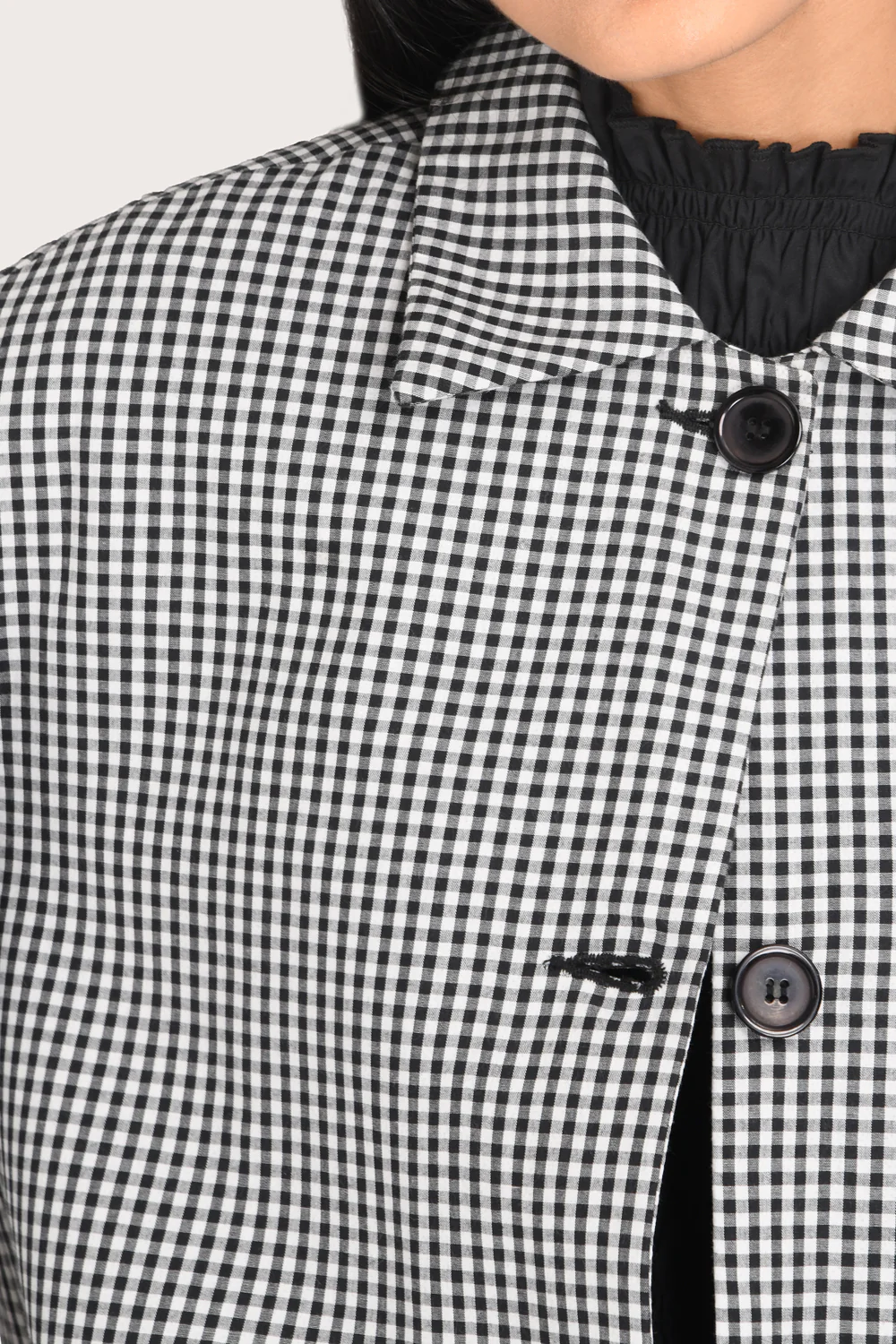 Bella Trench - Noir Gingham - Image 6