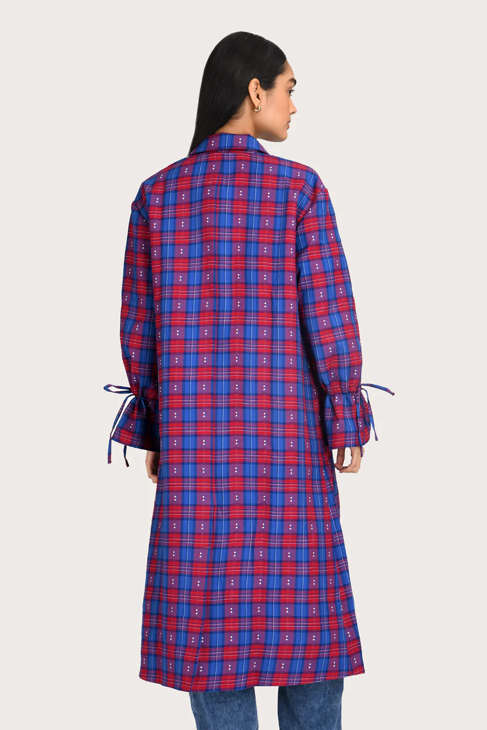Bella Trench - Bordeaux Check - Image 7