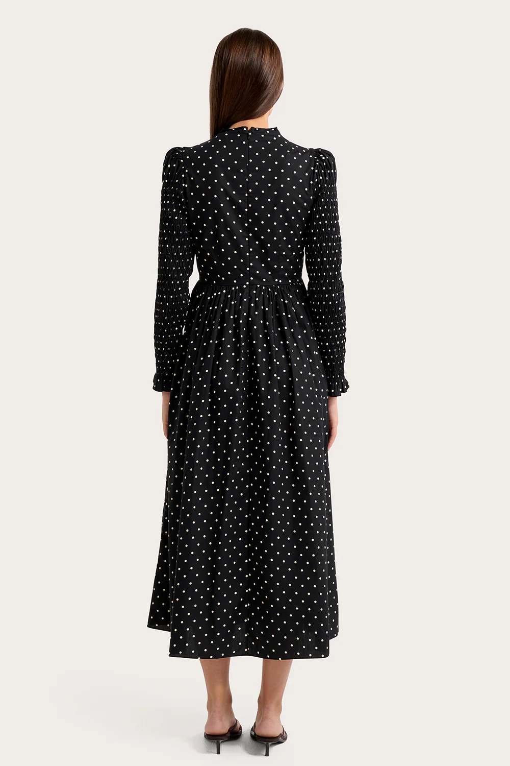 Berte Dress - Black Polka - Image 4