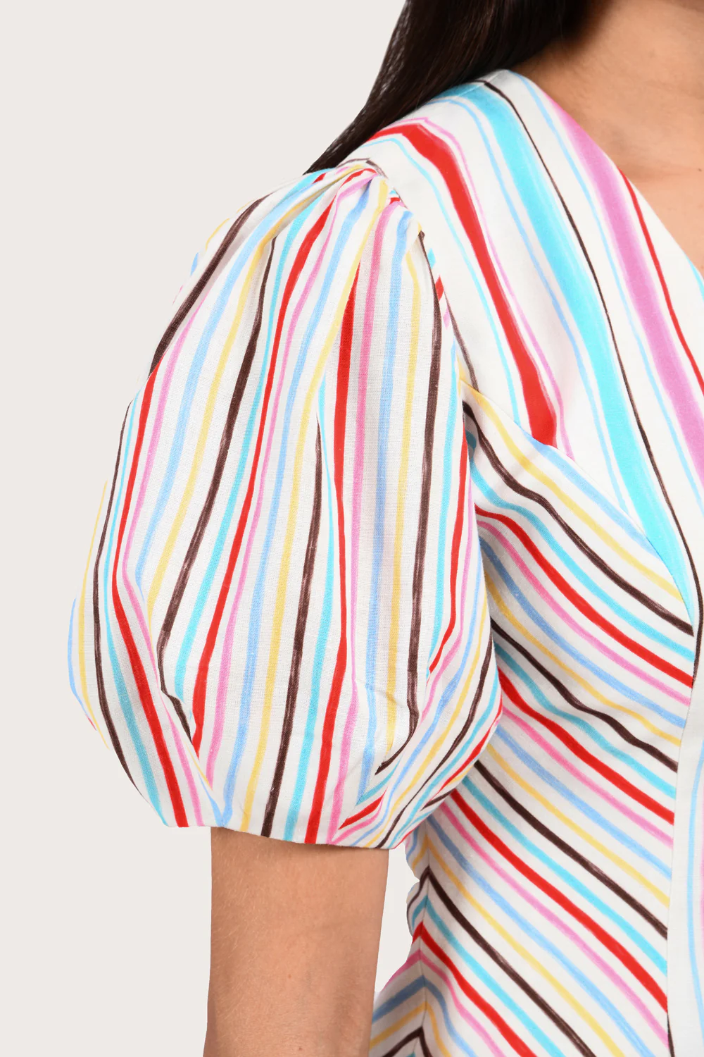 Bruna Blouse - Rainbow Stripe - Image 4