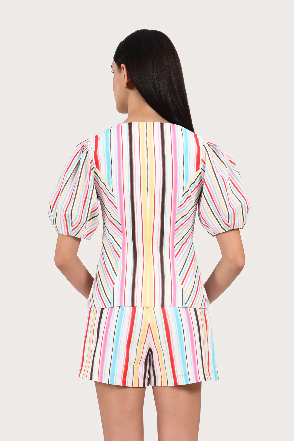 Bruna Blouse - Rainbow Stripe - Image 5
