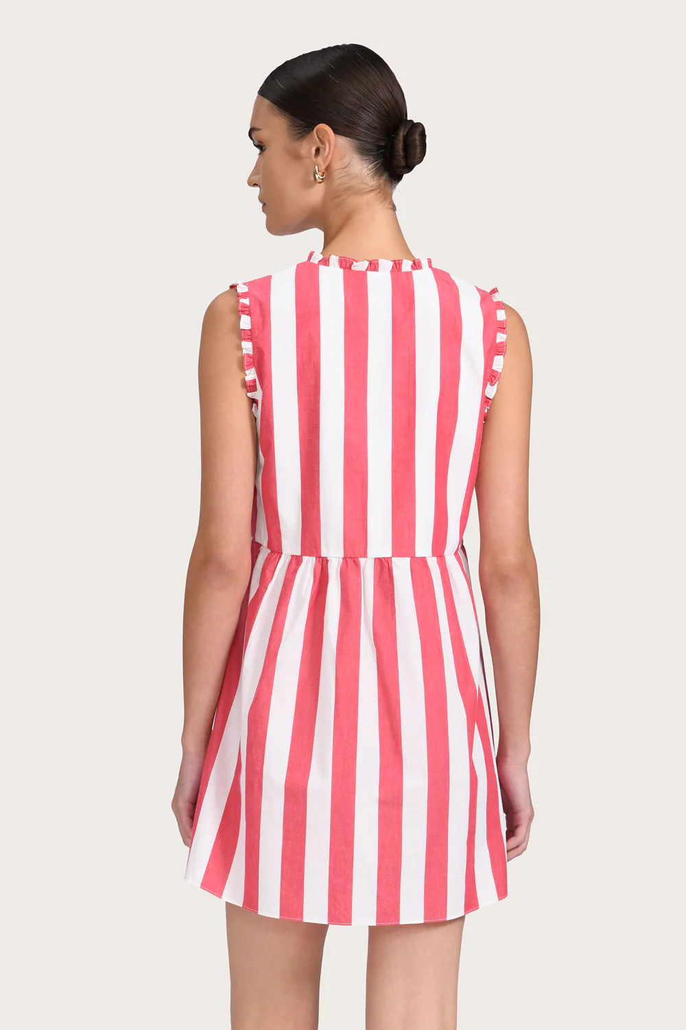 Camila Mini Dress - Poppy Stripe - Image 4
