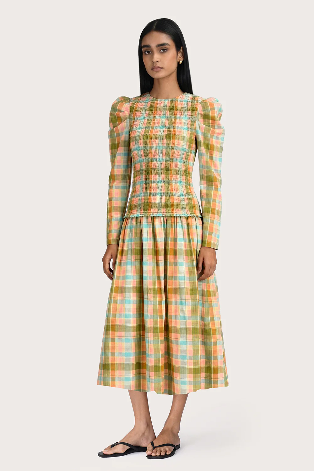 Clea Dress - Antique Check - Image 3
