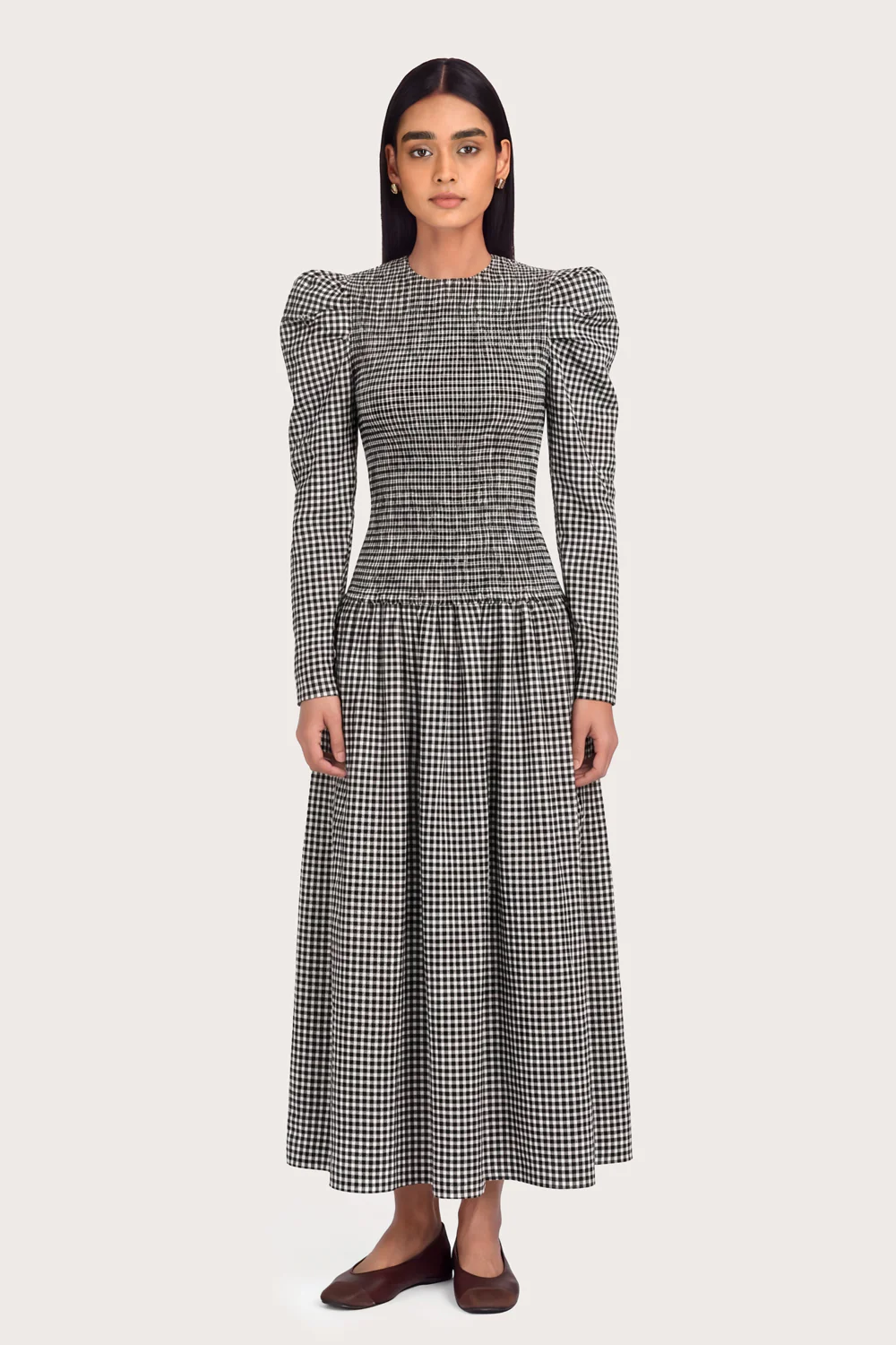 Clea Dress - Noir Gingham