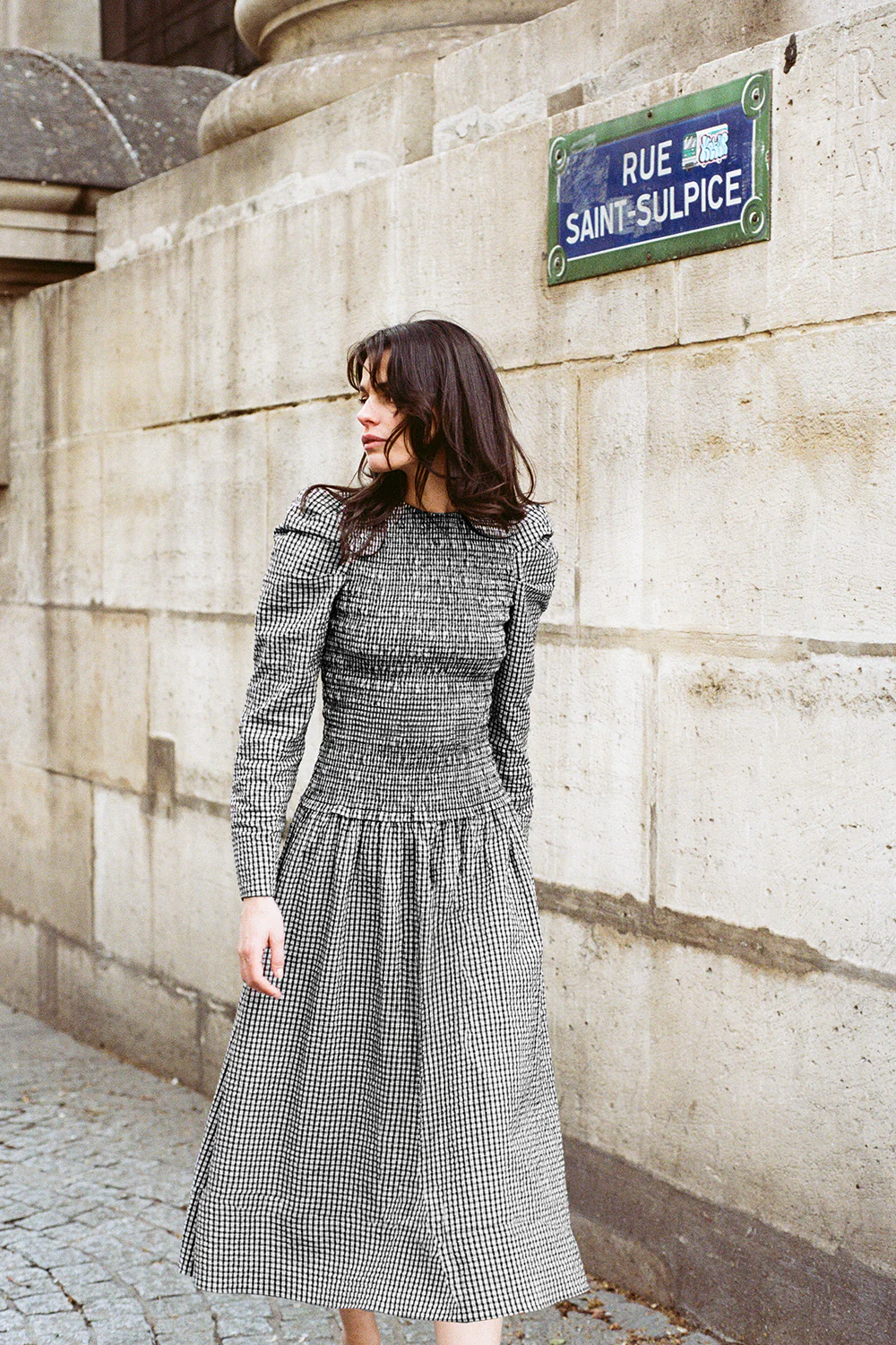 Clea Dress - Noir Gingham - Image 2