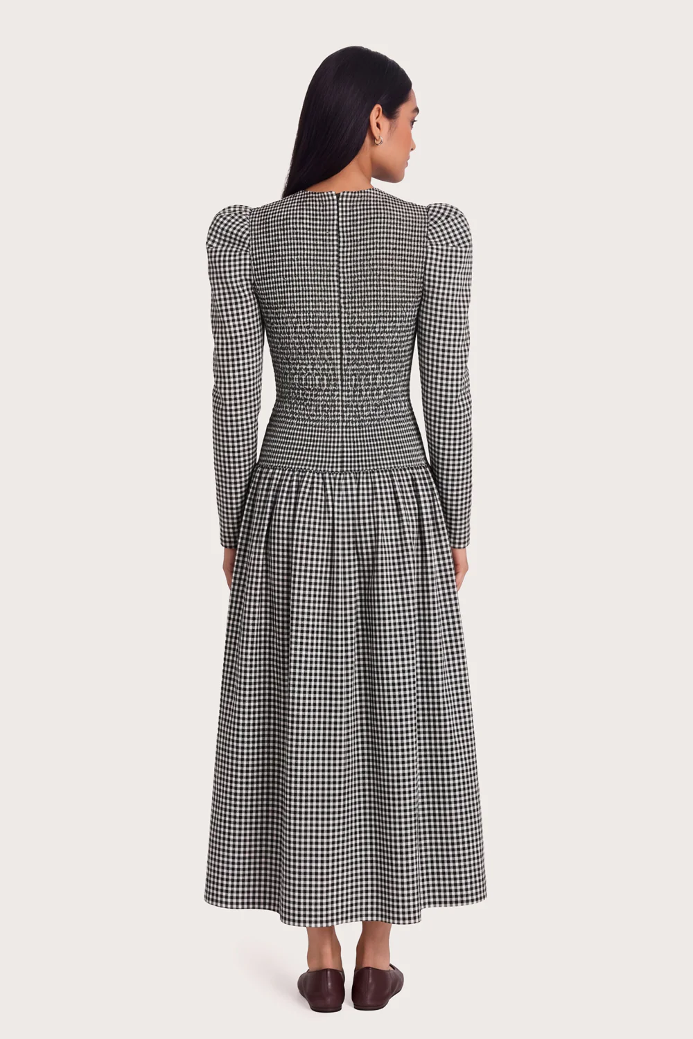 Clea Dress - Noir Gingham - Image 6
