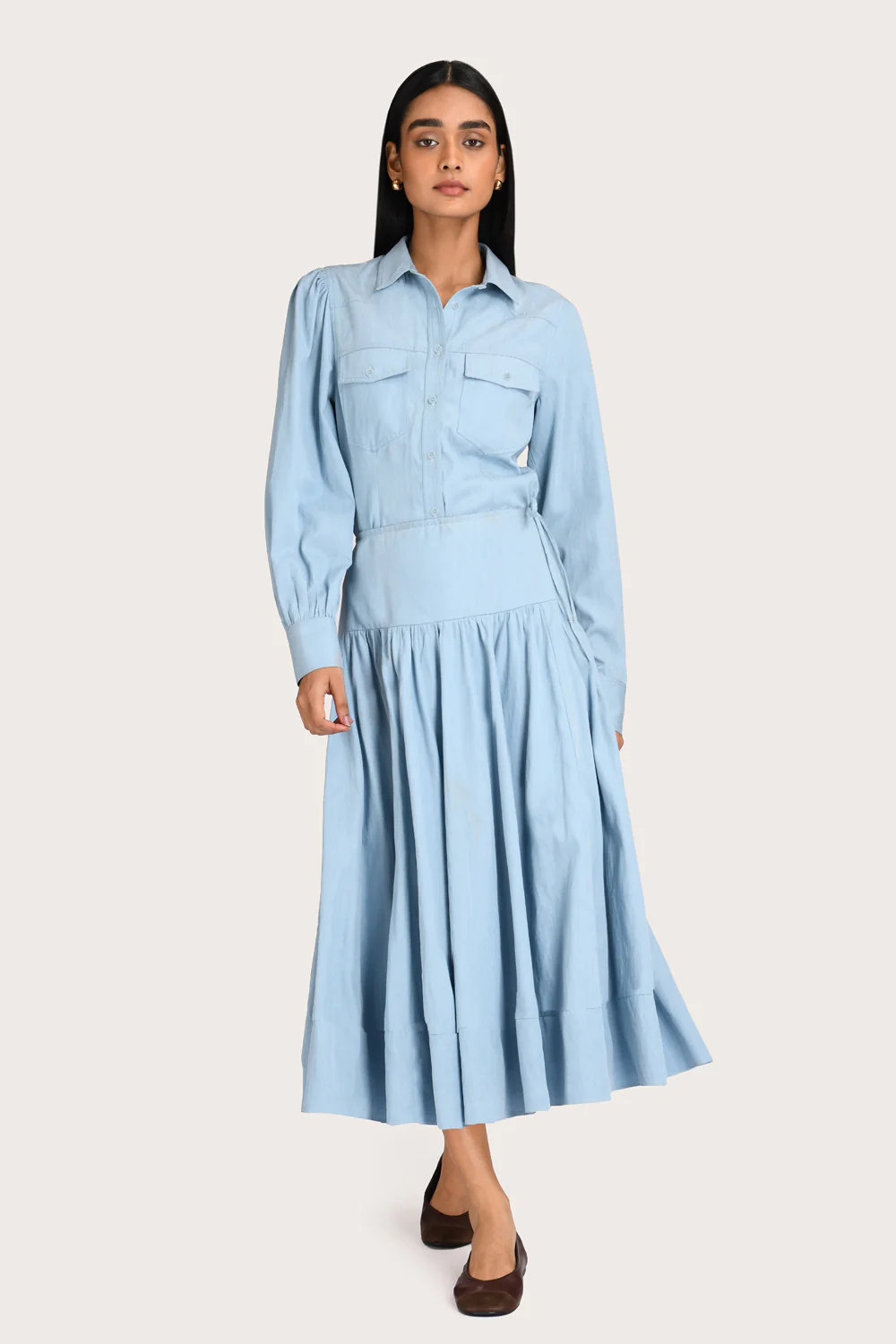 Clover Skirt - Chambray