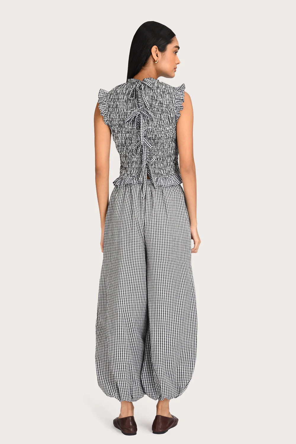 Coco Top - Noir Gingham - Image 3