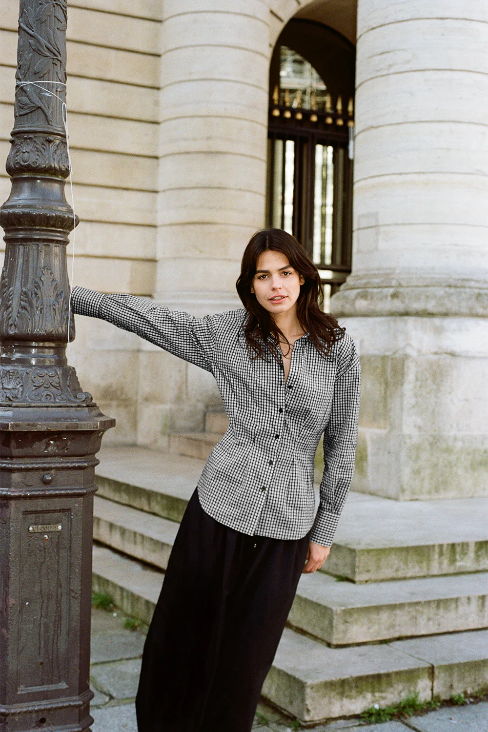 Corina Shirt - Noir Gingham - Image 2