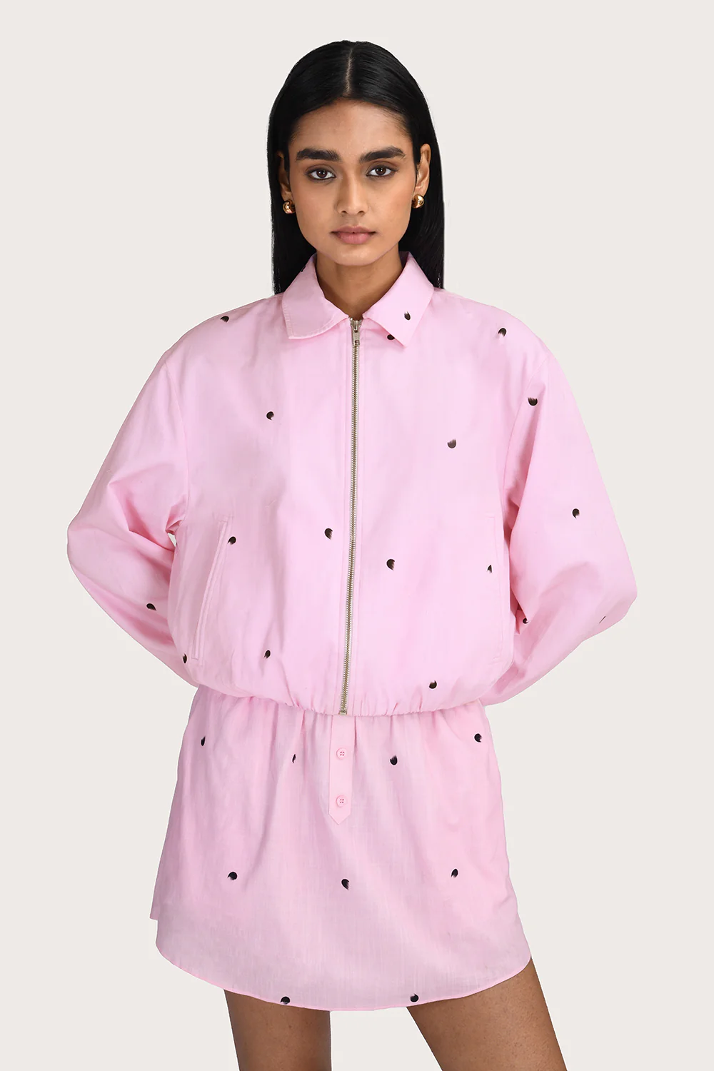 Daphne Jacket - Pink Polka
