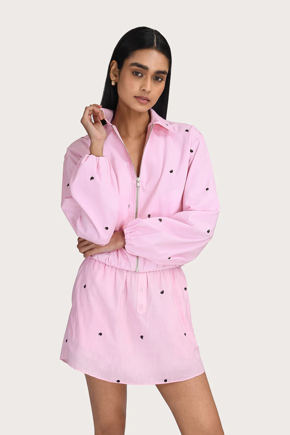 Daphne Jacket - Pink Polka - Image 4