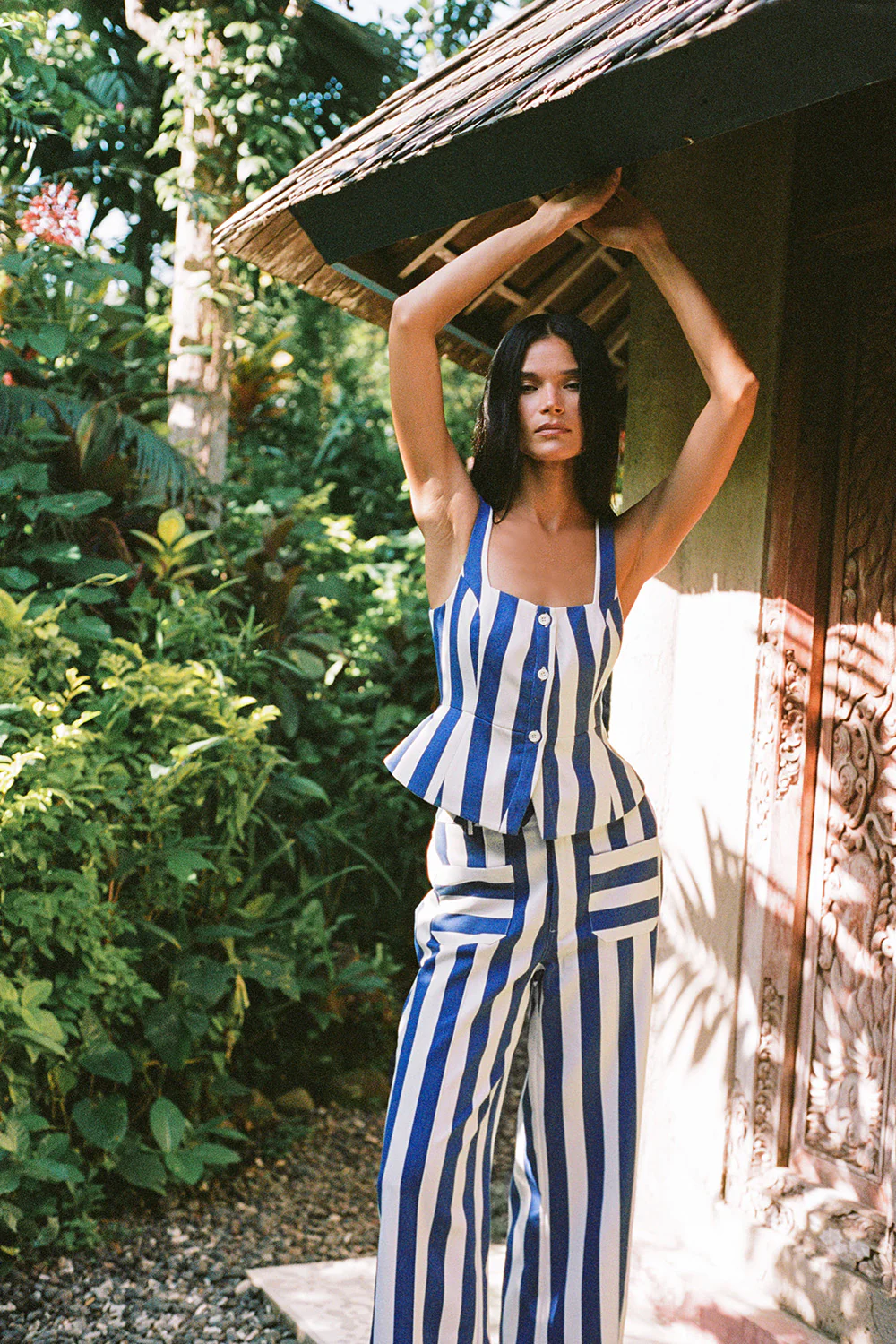 Elsie Top - Lapis Stripe - Image 2