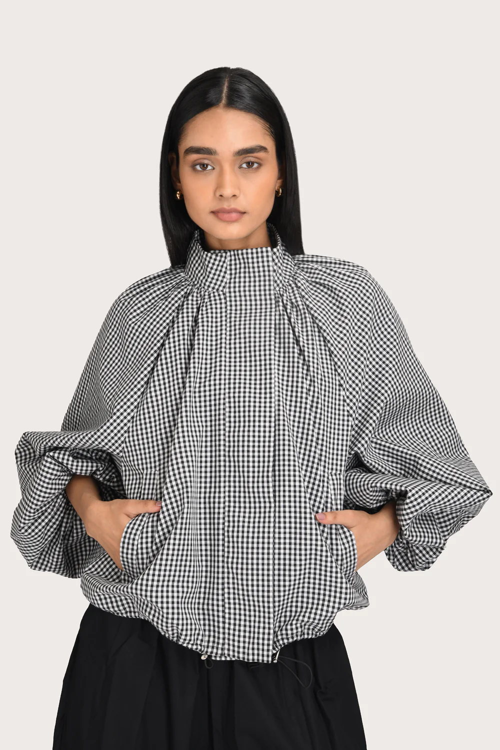 Evelyn Jacket - Noir Gingham - Image 3