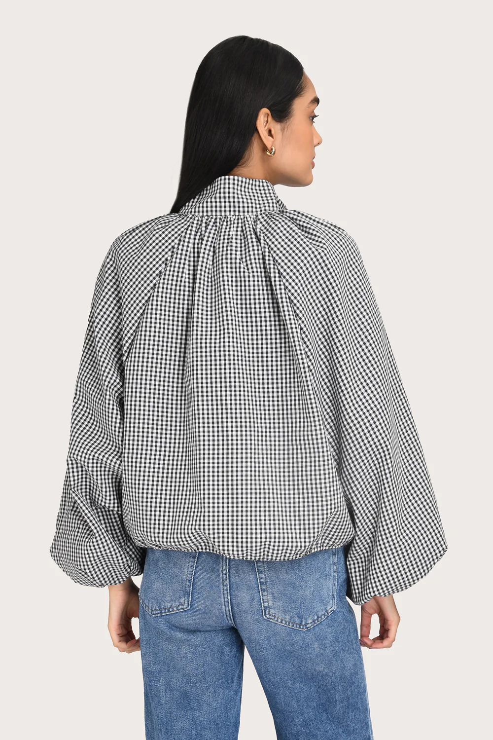 Evelyn Jacket - Noir Gingham - Image 5