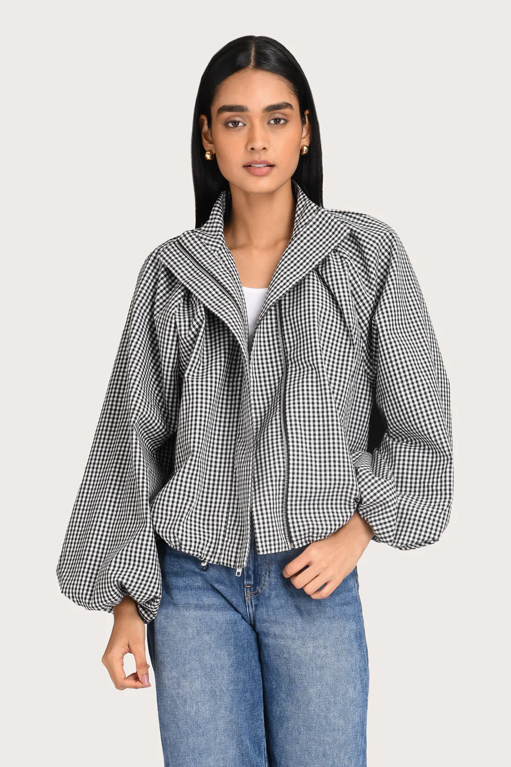 Evelyn Jacket - Noir Gingham - Image 6