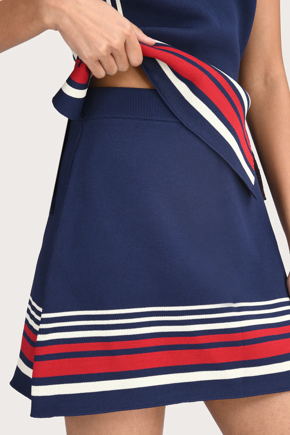 Georgia Mini Skirt - Navy - Image 4