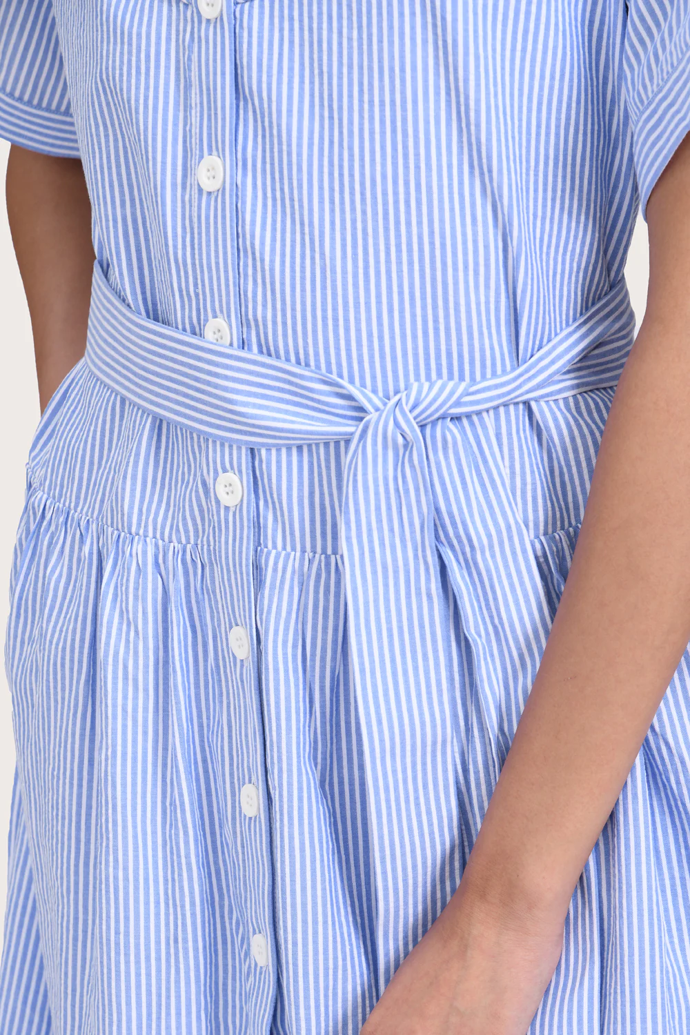 Georgie Dress - Azure Stripe - Image 4