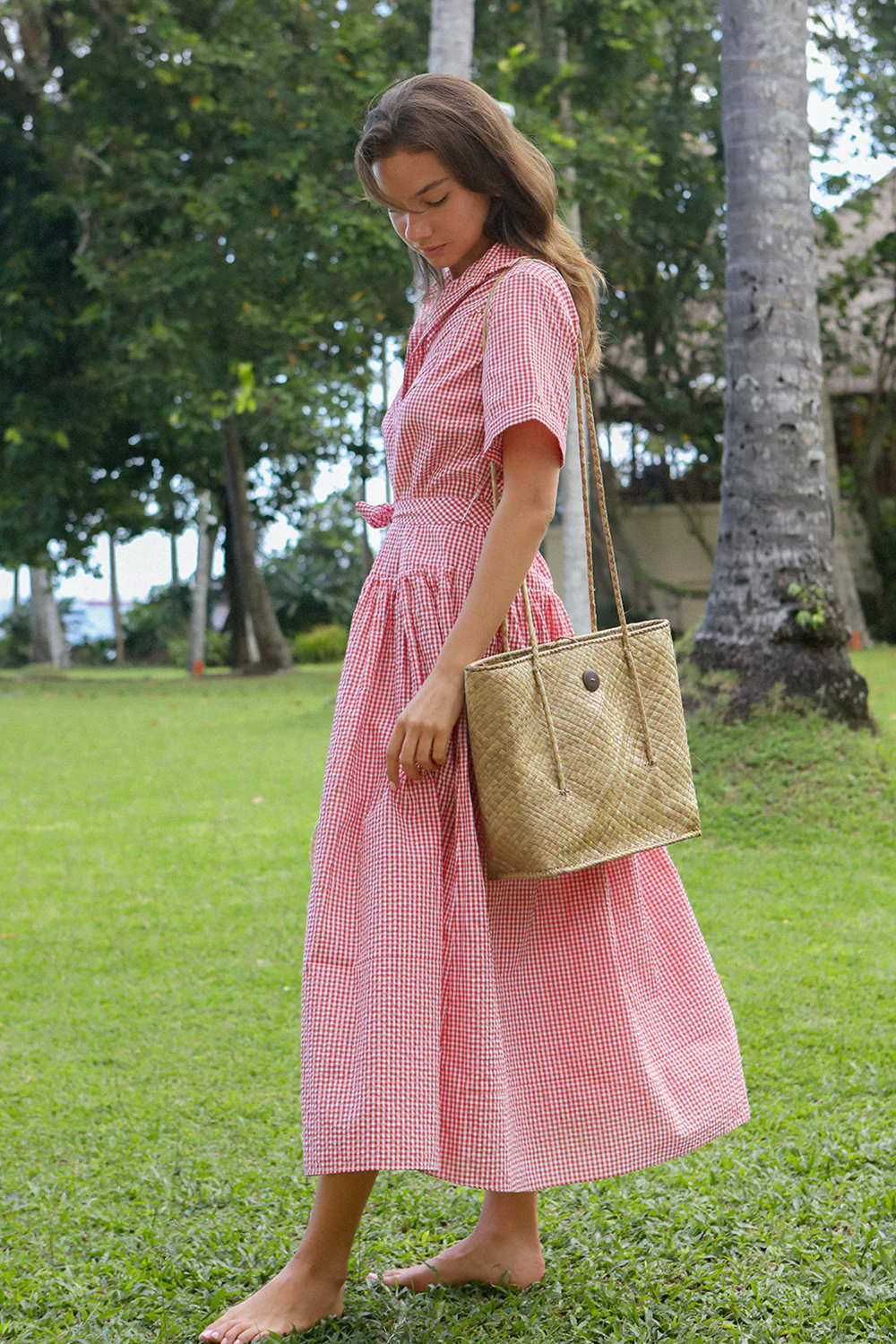 Georgie Dress - Red & White Gingham - Image 6