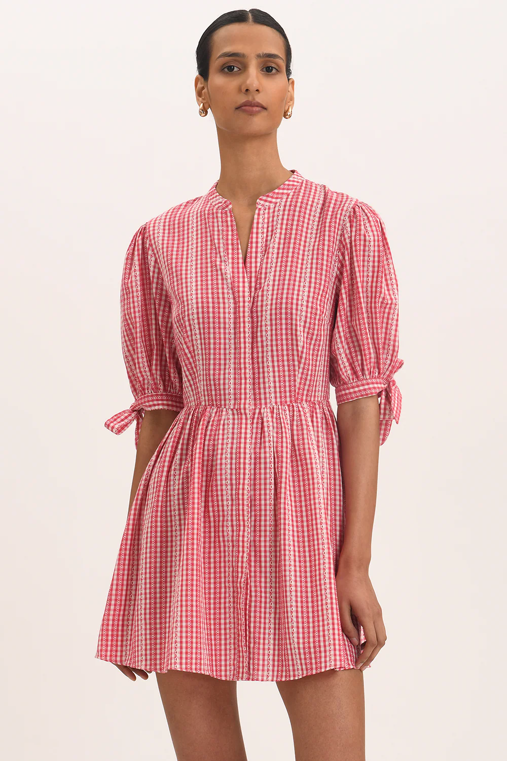 Gisella Dress - Cherry Check