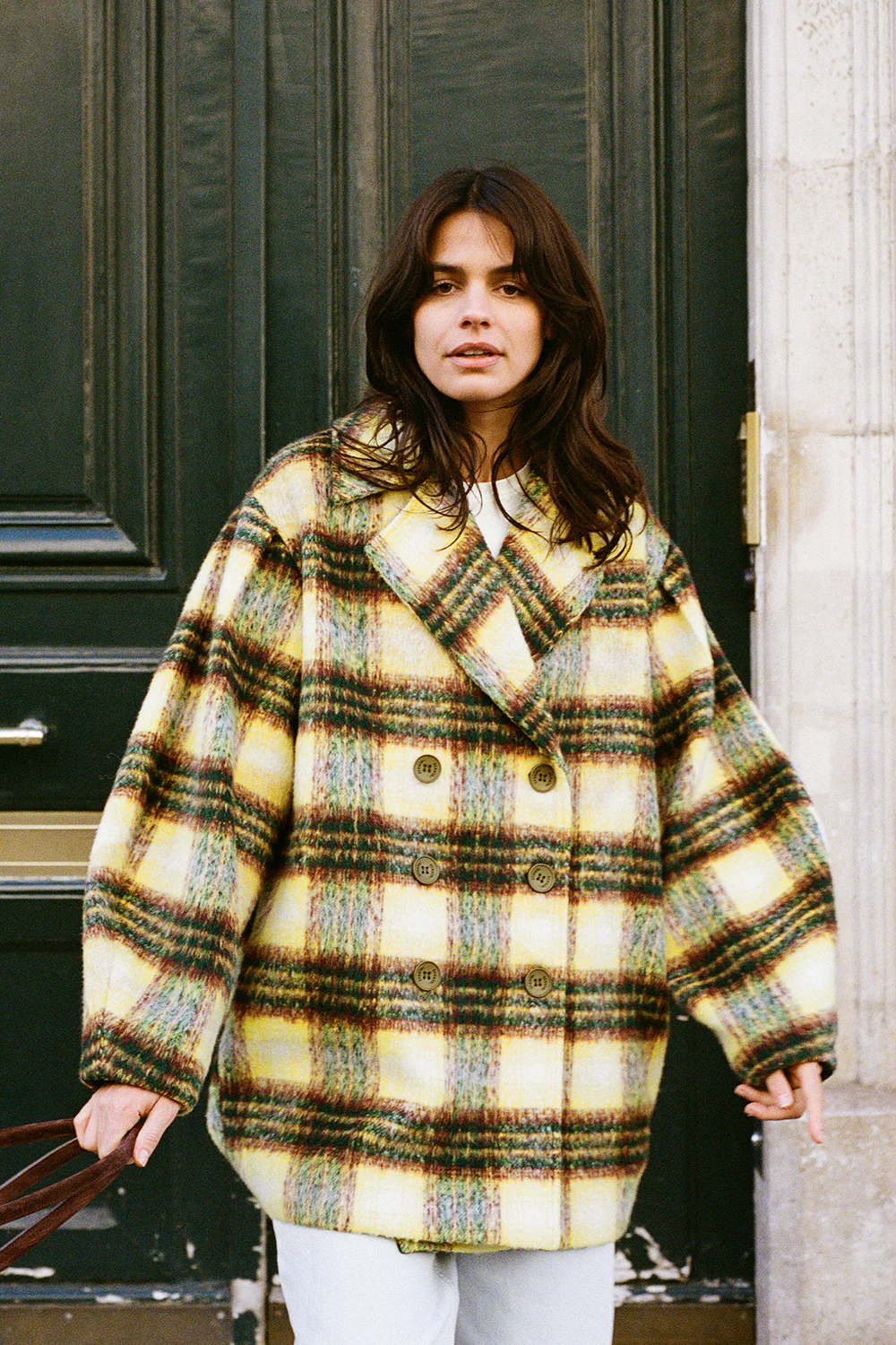Hanne Coat - Citron Check - Image 7