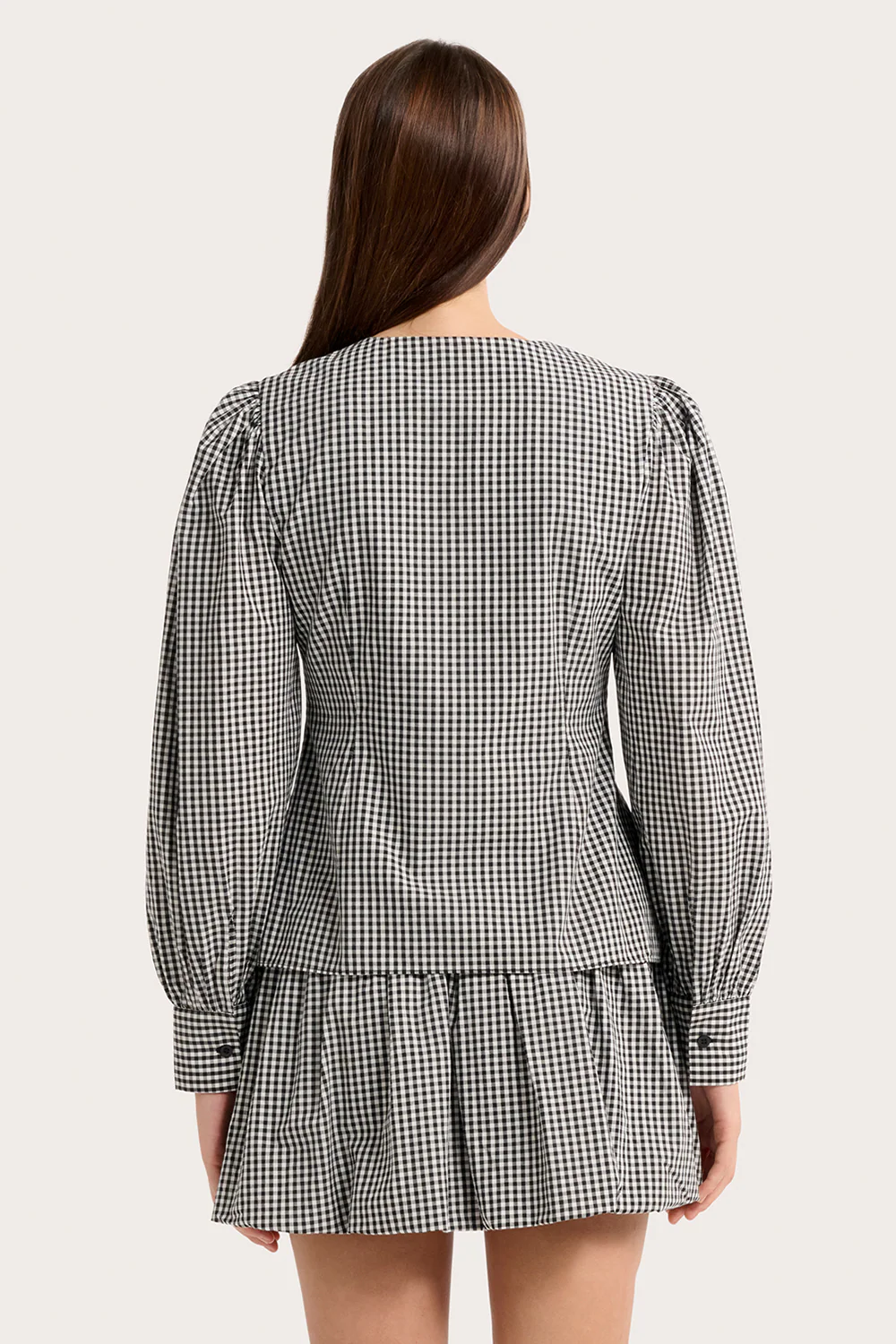 Ines Blouse - Noir Gingham - Image 5