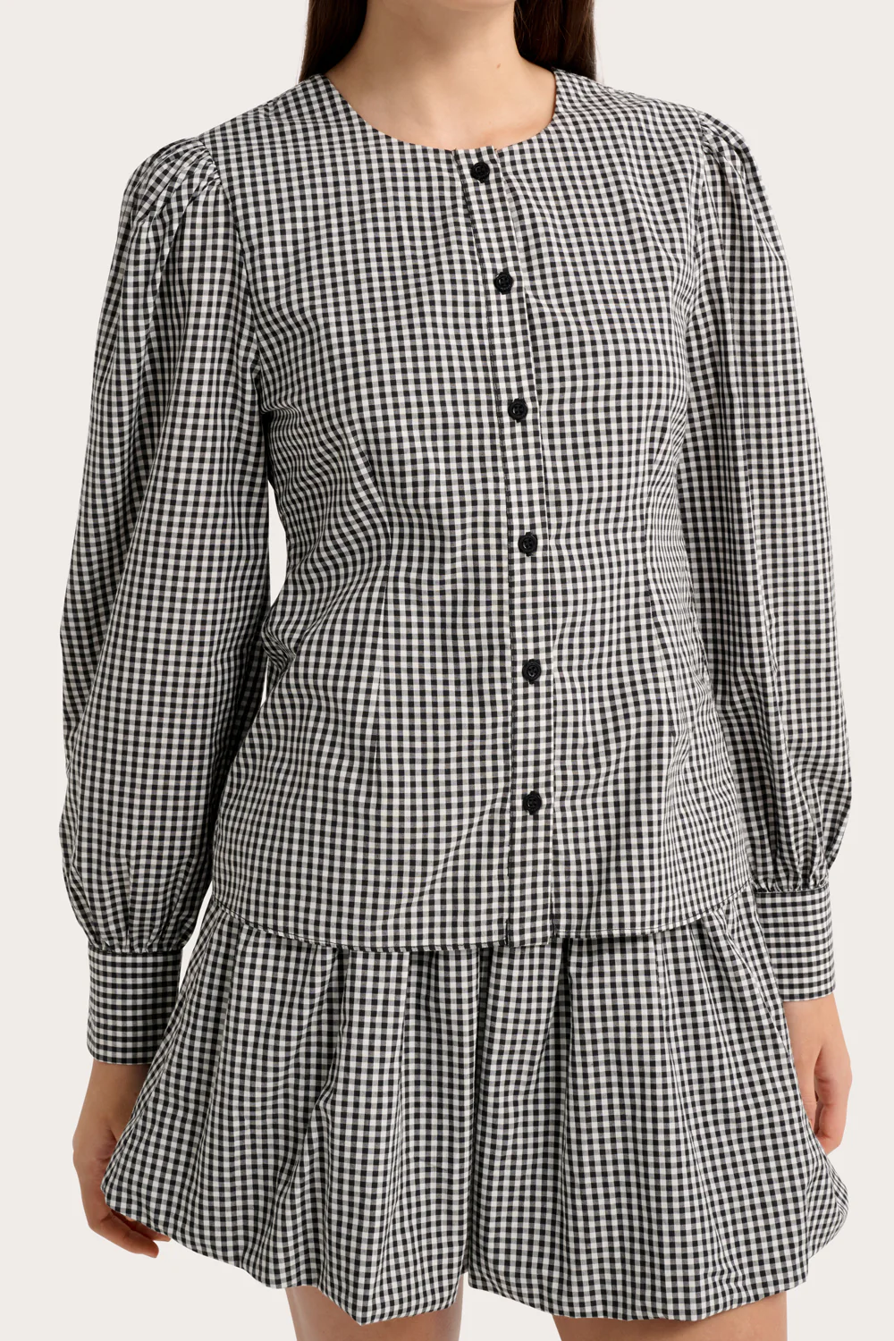 Ines Blouse - Noir Gingham - Image 6