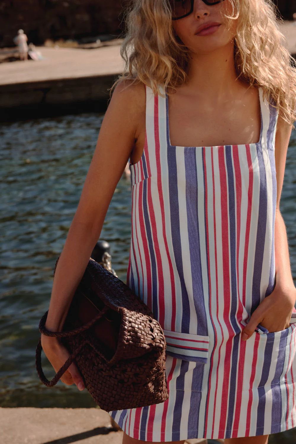 Isla Mini Dress  - Ikaria Stripe - Image 5