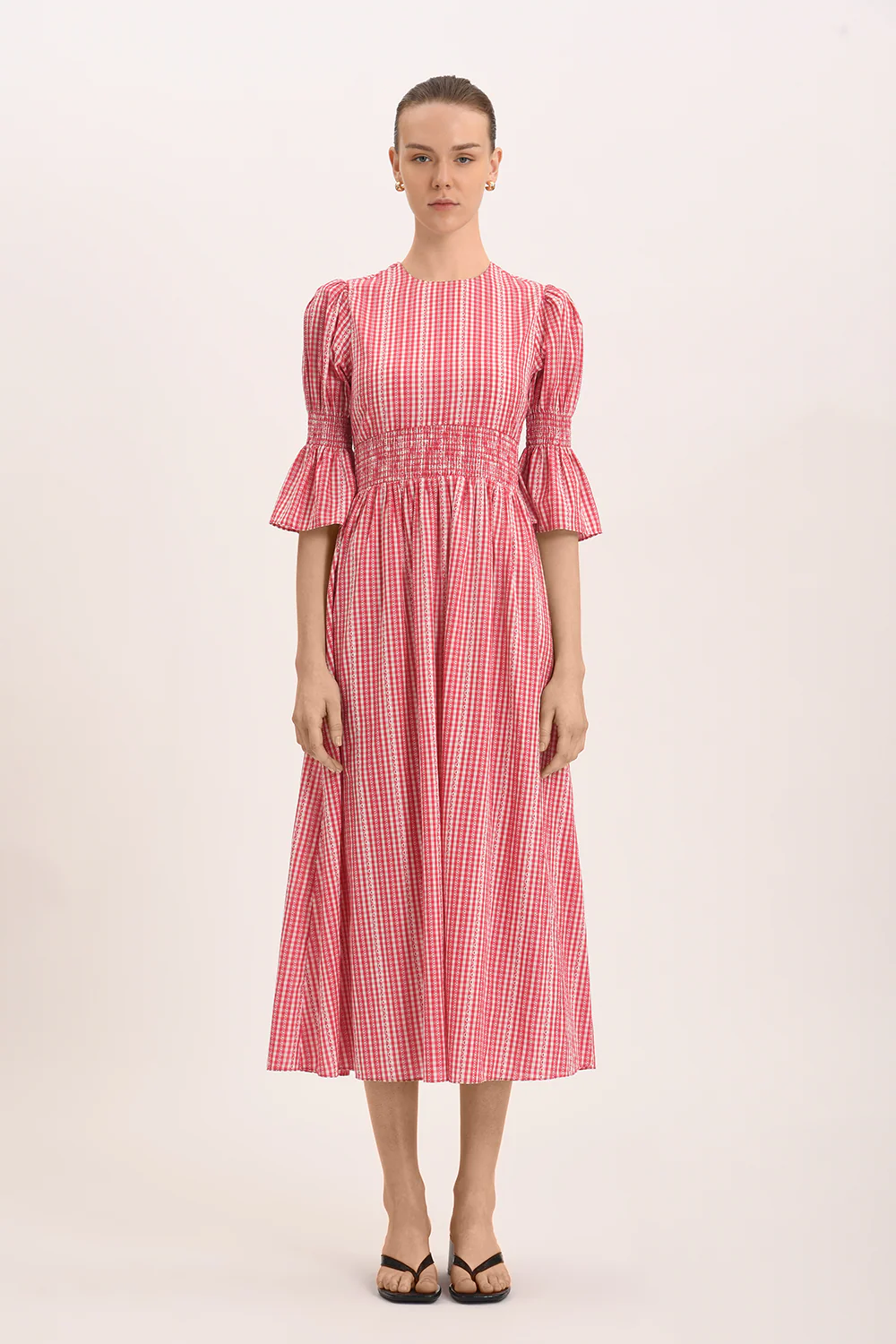 Julieta Dress - Cherry Check - Image 3