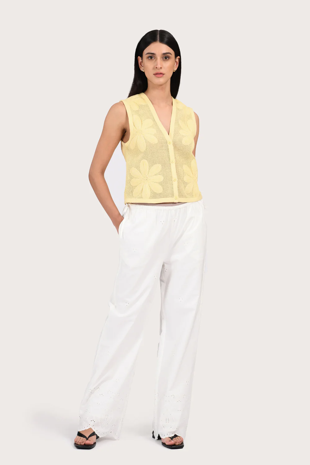 Kaia Knit Top - Lemon - Image 3
