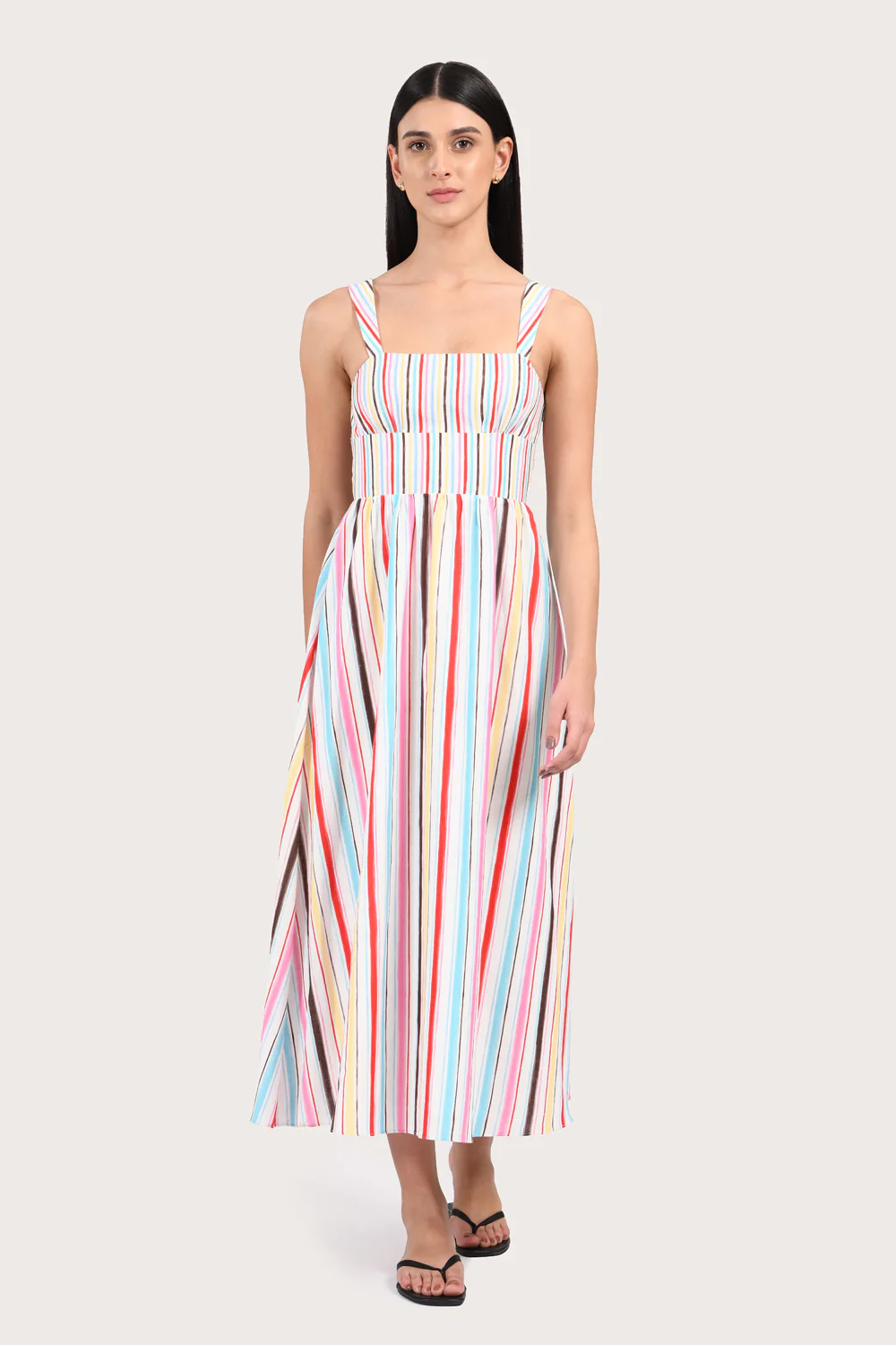 Kiara Dress - Rainbow Stripe
