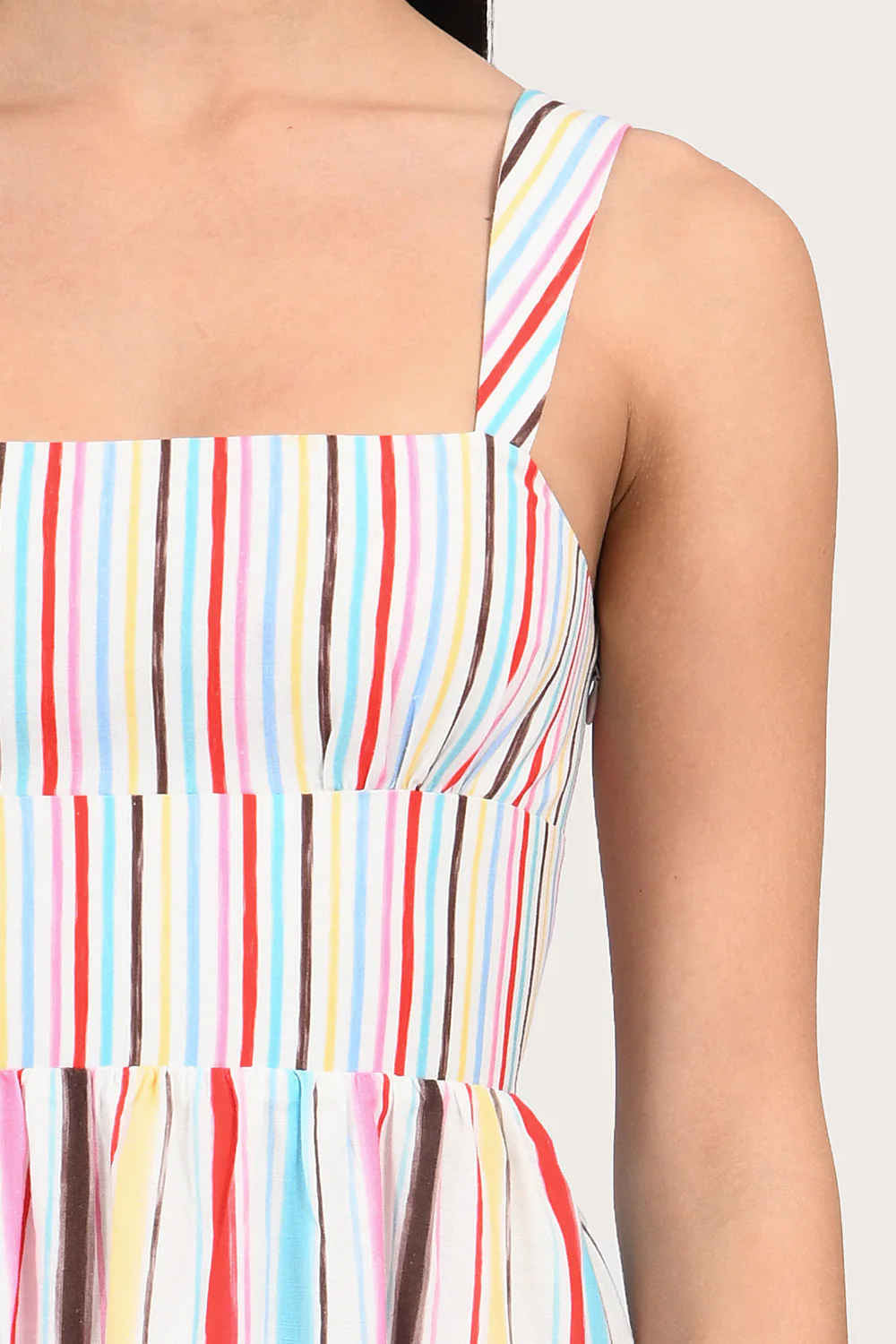 Kiara Dress - Rainbow Stripe - Image 4