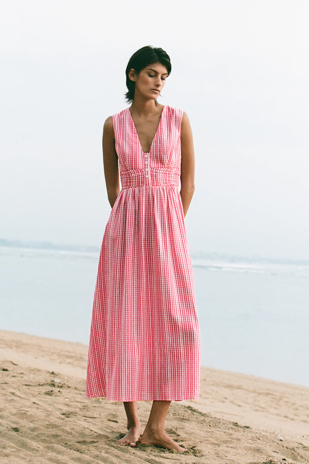 Lia Dress - Cherry Check - Image 2