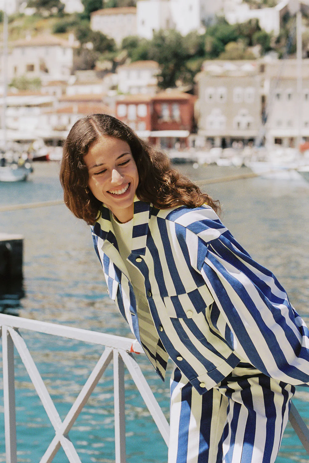 Livia Jacket - Lapis Stripe - Image 2
