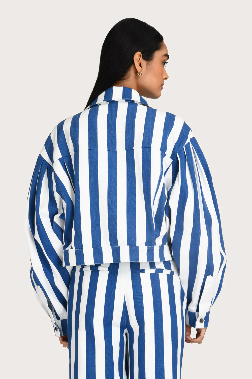 Livia Jacket - Lapis Stripe - Image 6