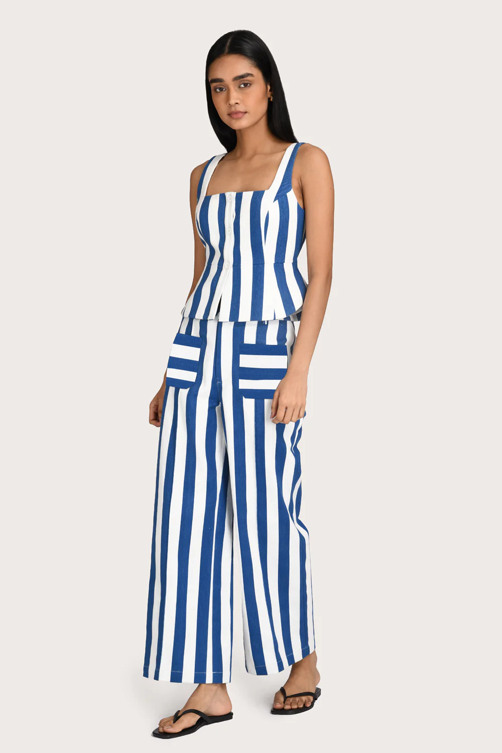 Livia Pant - Lapis Stripe - Image 4