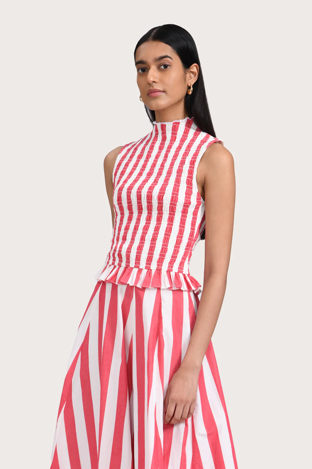 Louise Top - Poppy Stripe - Image 3