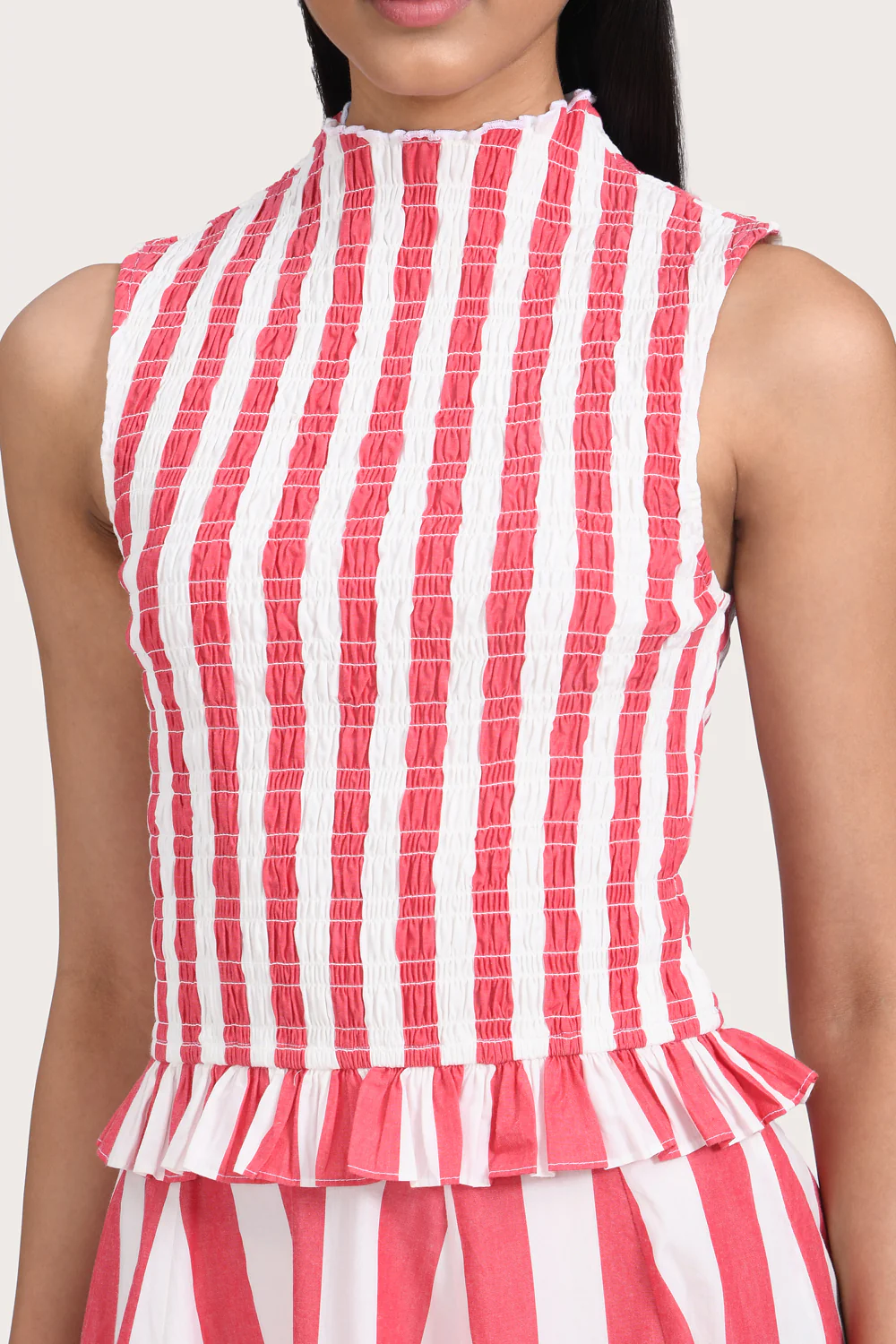 Louise Top - Poppy Stripe - Image 4