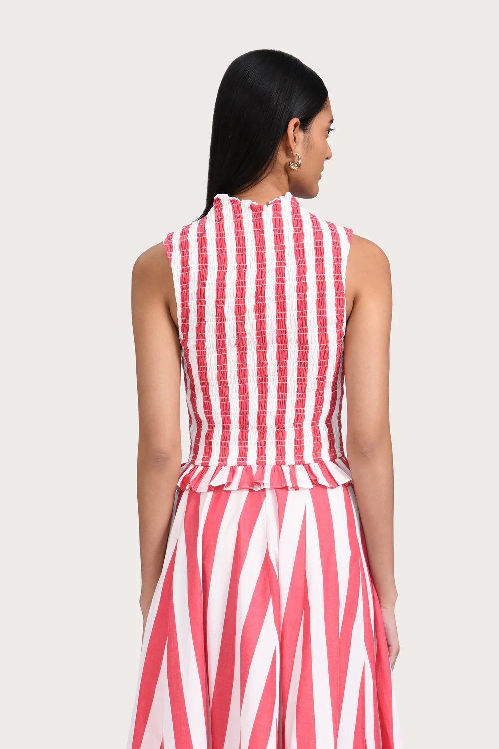 Louise Top - Poppy Stripe - Image 6