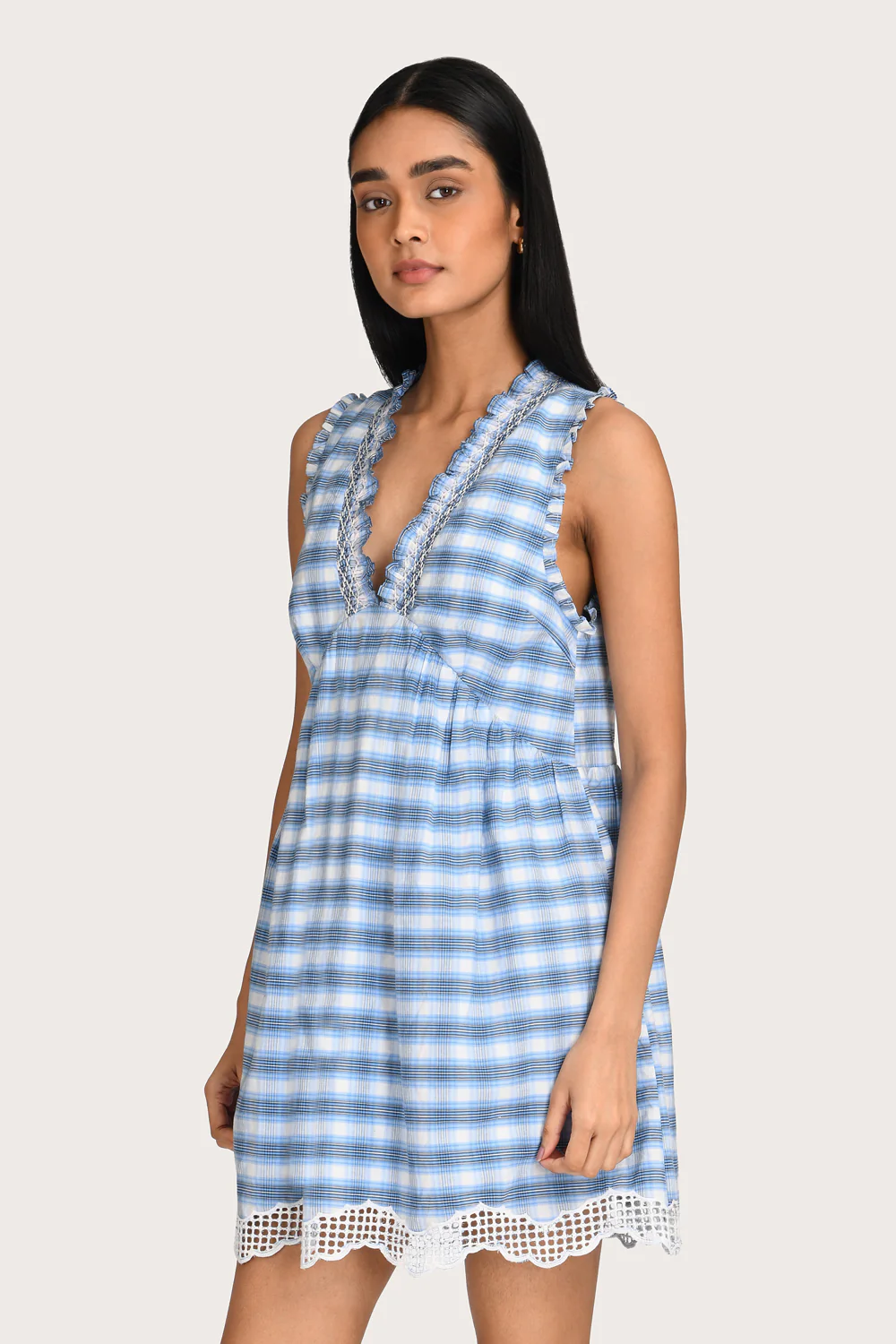 Luella Mini Dress - Bluebell - Image 4