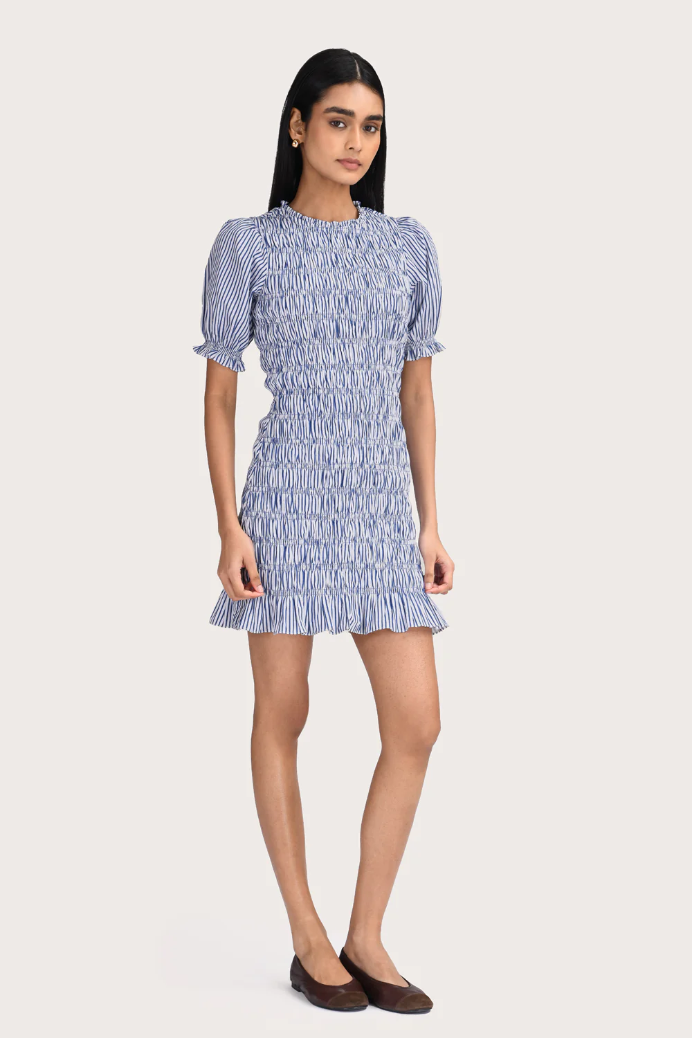 Lyra Mini Dress  - Aegan Stripe - Image 3